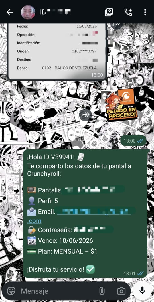 Pedido procesado y entregado